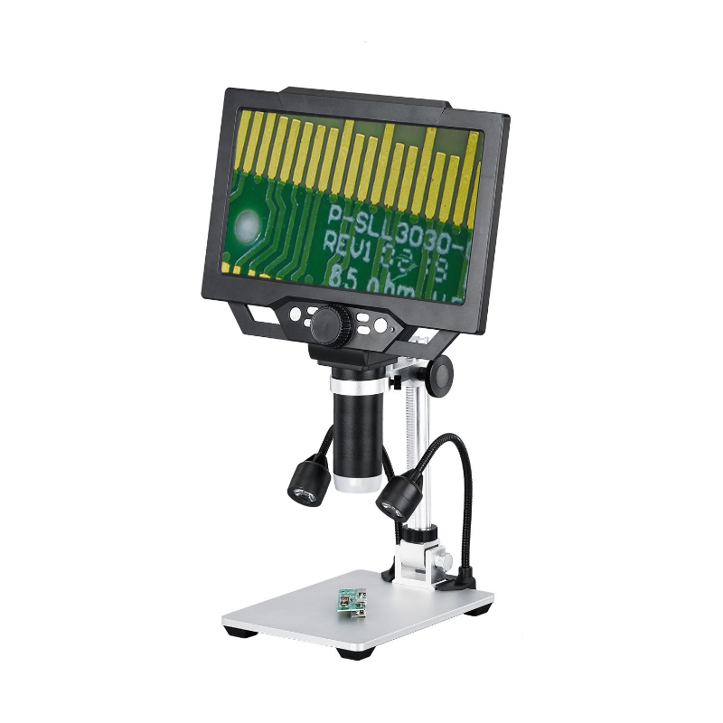 Digital Microscope - Tragbares LCD-Digitalmikroskop 50-1600X 12MP mit Metallständer