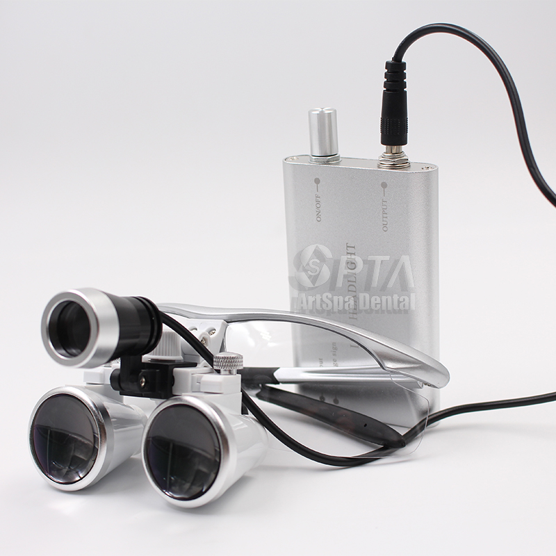 Led Medical Headlight - Chirurgische Lupe mit LED-Beleuchtung, Binokular-Vergrößerungsglas für