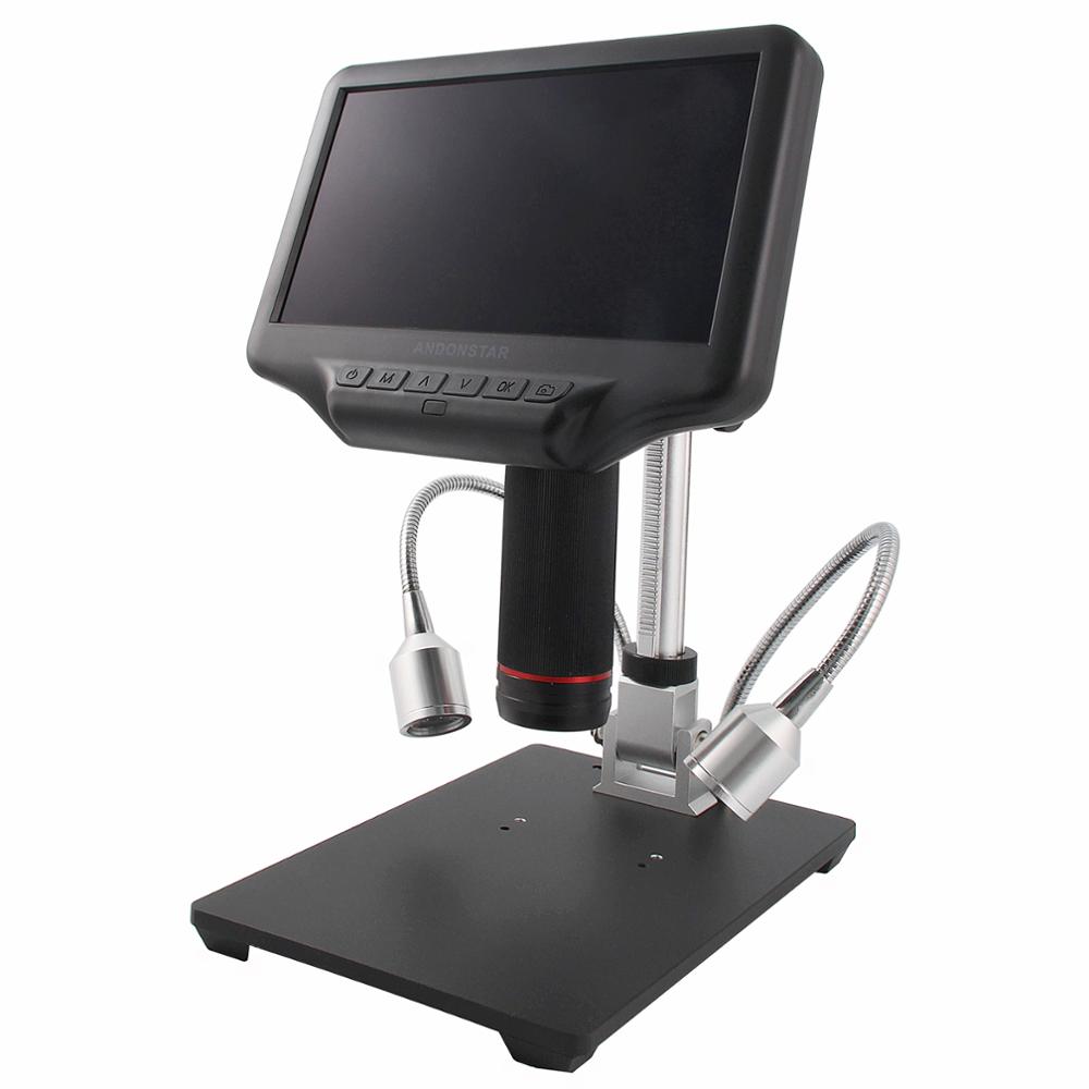 Digital Microscope - Andonstar AD407 Digitalmikroskop mit 7-Zoll-Bildschirm, LEDs,