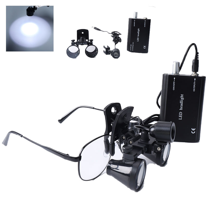 Led Medical Headlight - 2,5 X/3,5 X Dental Lupen Clip